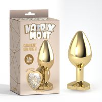 Butt Plug Clear Heart M